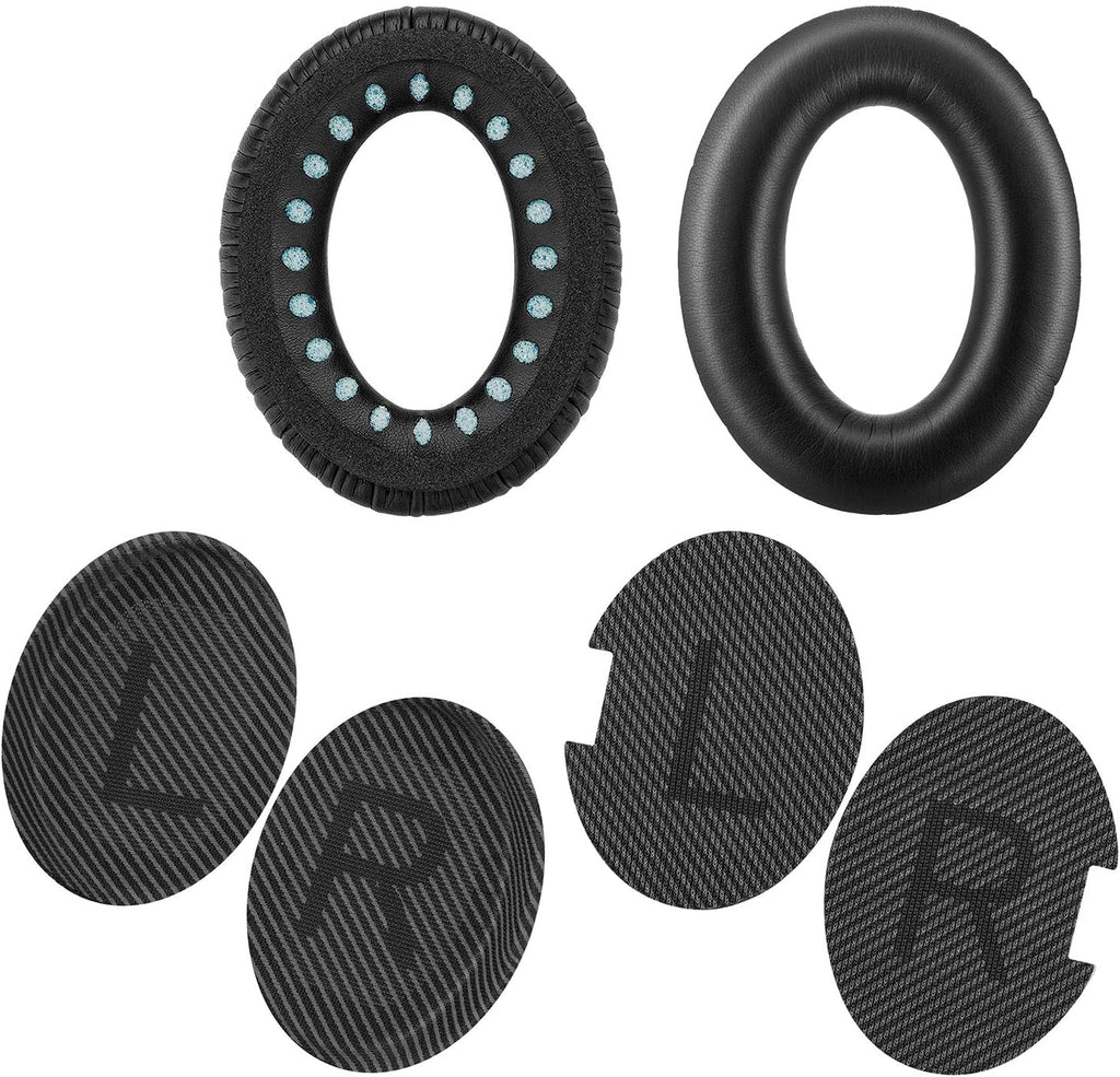 QC35 Headphones Replacement Ear Pads - QC35,QC35ii Replacement Earpads Cushion - Compatible with Bose Quiet Comfort35,QC45,QC25,QC35ii,QC15,AE2,AE2i-Comfortable & Durable（Black）