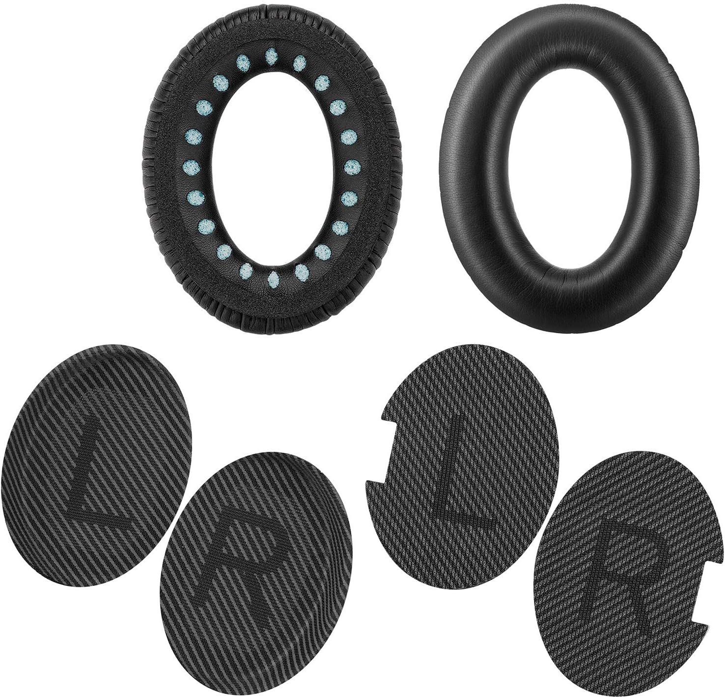 QC35 Headphones Replacement Ear Pads - QC35,QC35ii Replacement Earpads Cushion - Compatible with Bose Quiet Comfort35,QC45,QC25,QC35ii,QC15,AE2,AE2i-Comfortable & Durable（Black）
