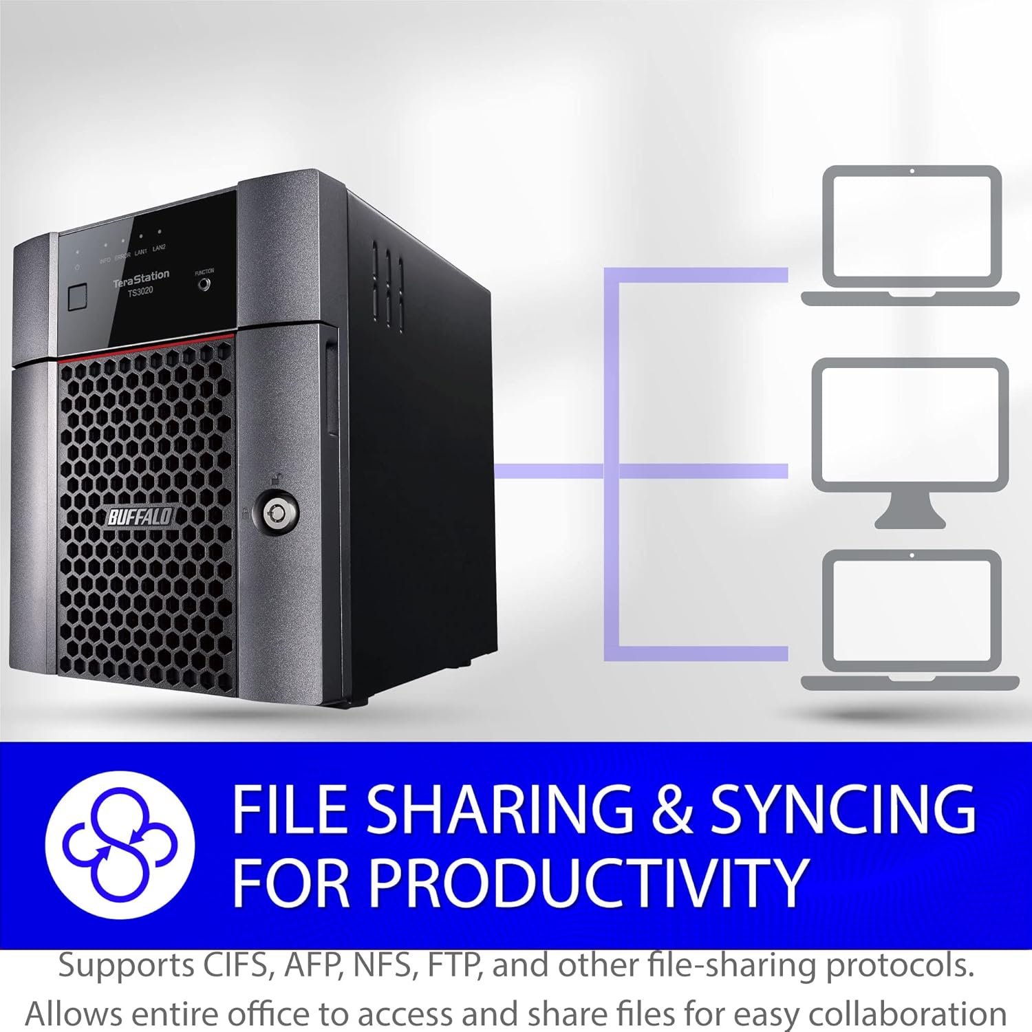 BUFFALO TeraStation 3420DN 4-Bay SMB 16TB (4x4TB) Desktop NAS w/Hard Drives Included Network Attached Storage