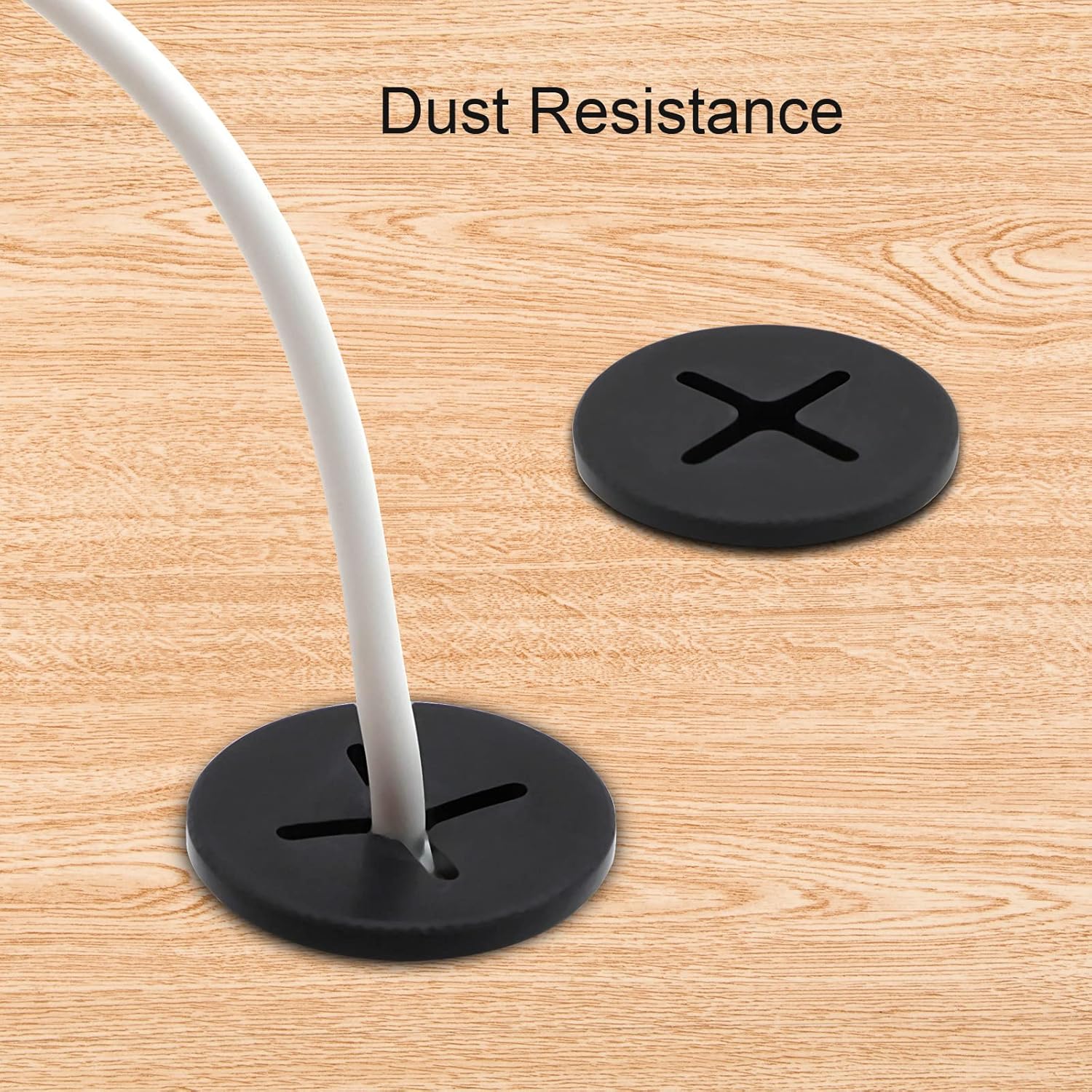 Desk Grommet, 3/4 Inch Flexible Rubber Grommets, Silicone Cable Cord Grommet Wire Hole Cover for Desk, Table and Other Furnitures(12Pack)