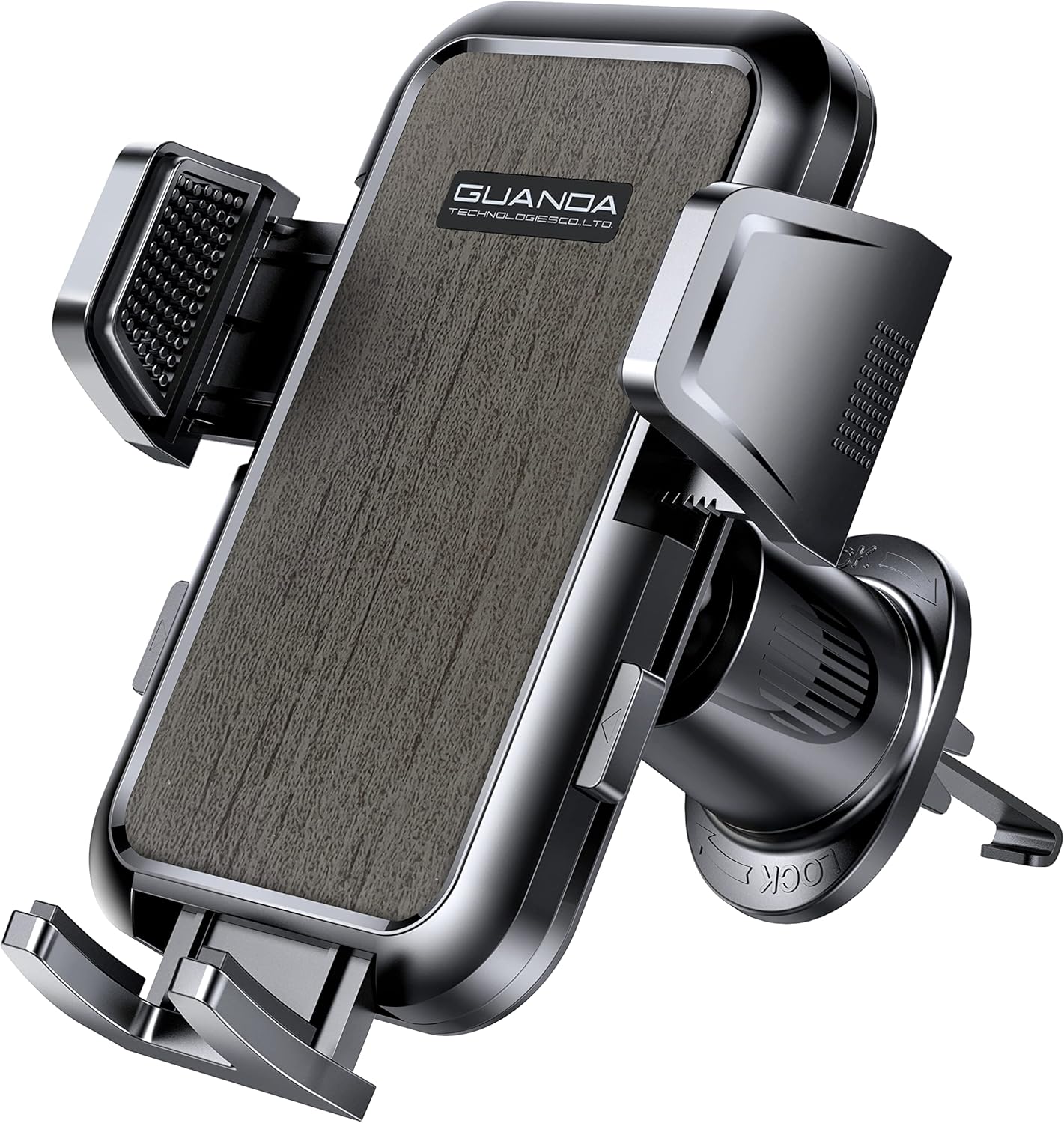 Car Phone Holder Mount for Air Vent, [Never Shake Hook Clip] 360° Adjustable Vent Clip, Compatible with Big Phones,Thick Cases, Phone Holders for Your Car–Fits iPhone, Samsung and Android