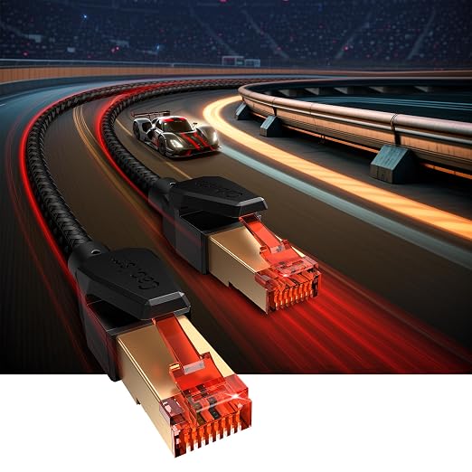 Cat 8 Ethernet Cable 100 FT, Heavy Duty High Speed LAN Network Cable RJ45 - Image 3