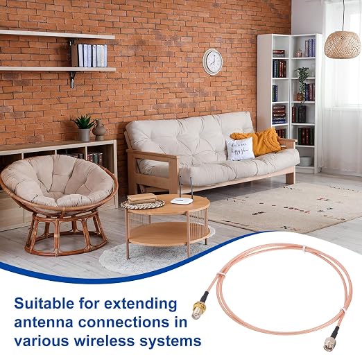 MECCANIXITY SMA Antenna Extension Cable, 16.4ft SMA Male Inner Pin to Female - Image 4