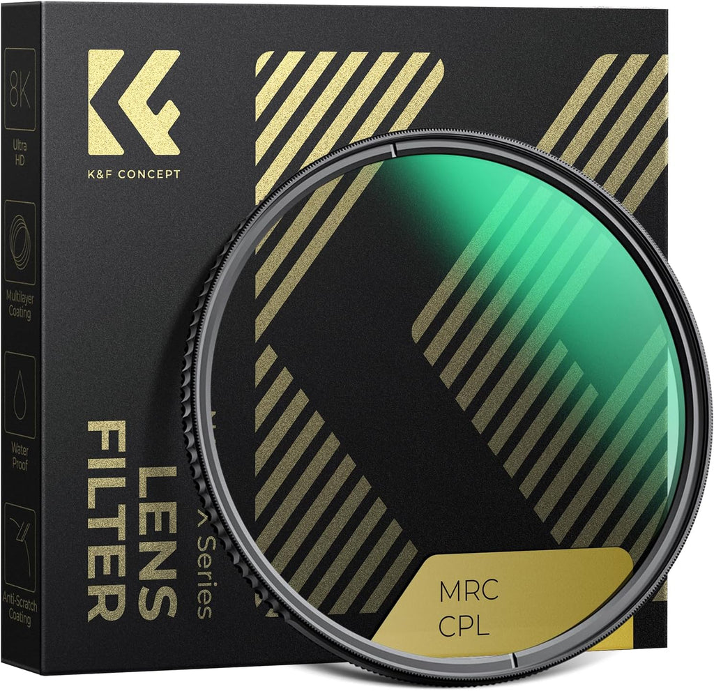 58mm Circular Polarizers Filter, K&F CONCEPT 58MM Circular Polarizer Filter HD 28 Layer Super Slim Multi-Coated CPL Lens Filter (Nano-X Series)