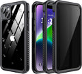 for iPhone 14 Plus Case Waterproof - Built-in Privacy Screen Protector & HD Screen Protector [IP68 Underwater] Shockproof Dustproof Full Body Protection iPhone 14 Plus Phone Case Black