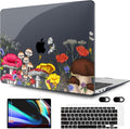 MEEgoodo for MacBook Air 13 inch Case 2021 2020 2019 2018 Released A2337 M1 A2179 A1932 with Touch ID, Plastic Hard Shell & Keyboard Cover Compatible with MacBook Air Case 13.3, Forest of Mushrooms