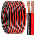 6 Gauge Wire 2 Conductors Copper Wire, 6 AWG Battery Cable Oxygen Free Copper Wire for Solar Panel, Automotive, Trailer, RV and Speaker (6 Gauge 50FT)