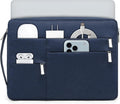 HYZUO 13.3-14 Inch Laptop Sleeve Bag for MacBook Pro 14 M5-M1, MacBook Air/Pro 13, 13.8-13 Surface Laptop/Book, Portable Notebook Case for 13" HP Dell Lenovo ThinkPad Asus Acer Samsung, Navy Blue