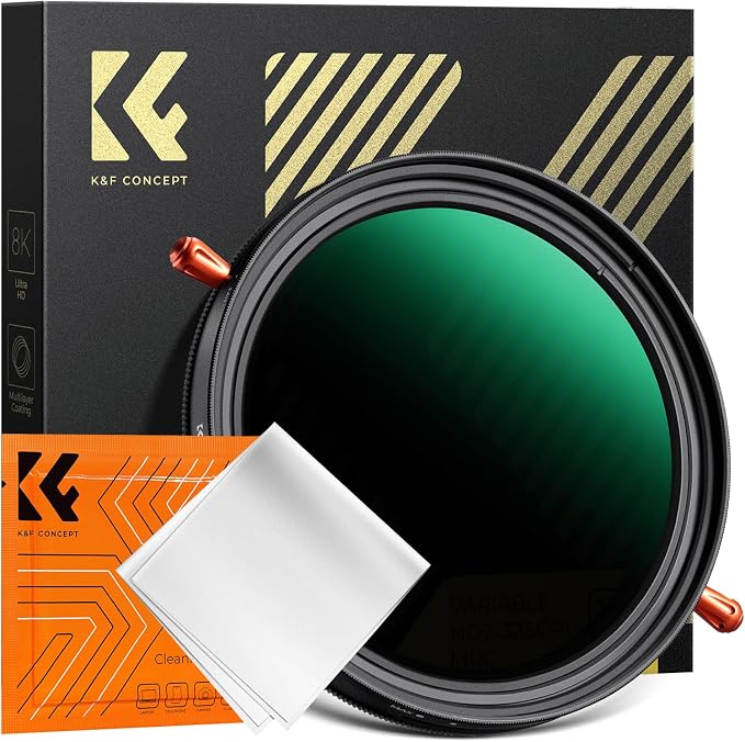 K&F CONCEPT 52mm Variable Fader ND2-ND32 ND Filter and CPL Circular Polarizing by KFCONCEPT