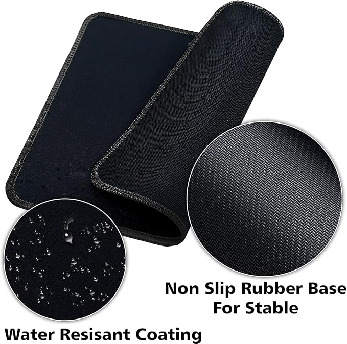 SaiTech IT 5 Pack Waterproof Mouse Pad, 8.66x7.1 inch, non-slip rubber - Image 4