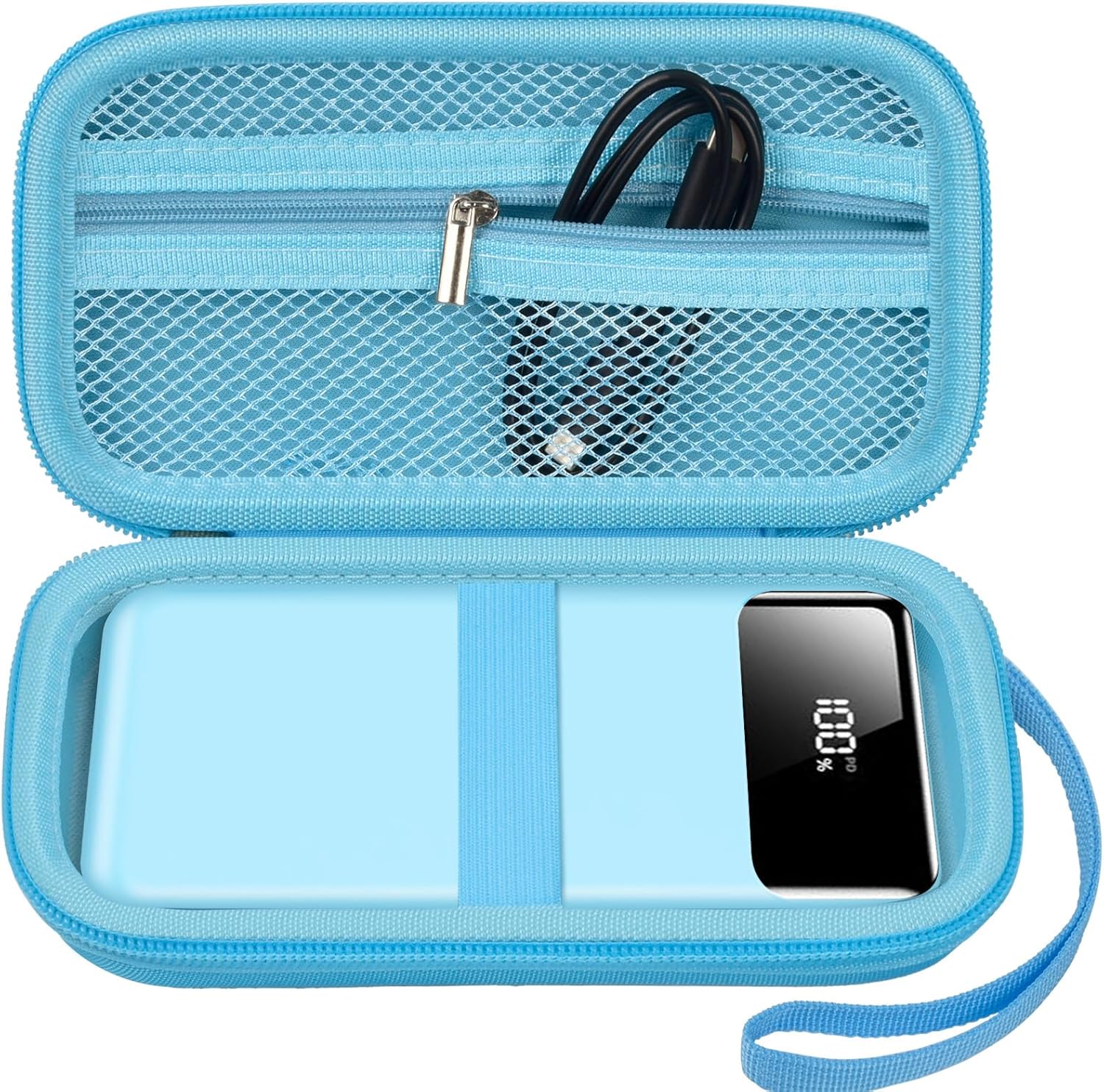 Portable Bank Charger Case for SABANI for Charmast for OHOVIV for VRURC for YILANS for CFIAI for LOVELEDI for RGVOTA for Miday for RONEGN for POIYTL for IAPOS Fast Charging Battery(Blue)