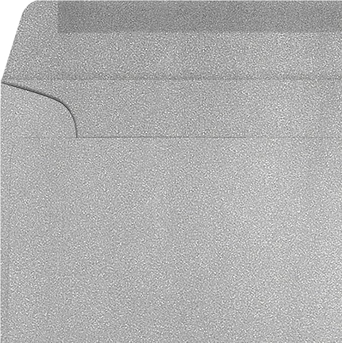 LUXPaper 9 x 12 Booklet Envelopes | Silver Metallic | 80lb. Text | 1, 000 Qty - Image 4
