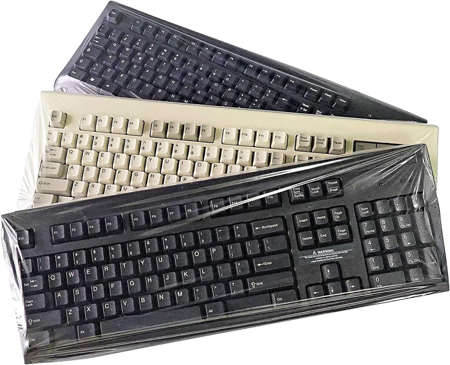 Universal Keyboard Cap [20-Pack] – Universal Fit Desktop Keyboard Cover with Numeric Keypad – Ideal for Hospital & Dental Use – Bulk Value Set – by Green Onions Supply