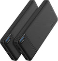 AsperX 2-Pack 10000mAh USB C Output Portable Charger Power Bank Fast Charging, Portable Phone Charger External Battery Pack for iPhone, Samsung, Google LG and Heated Vest