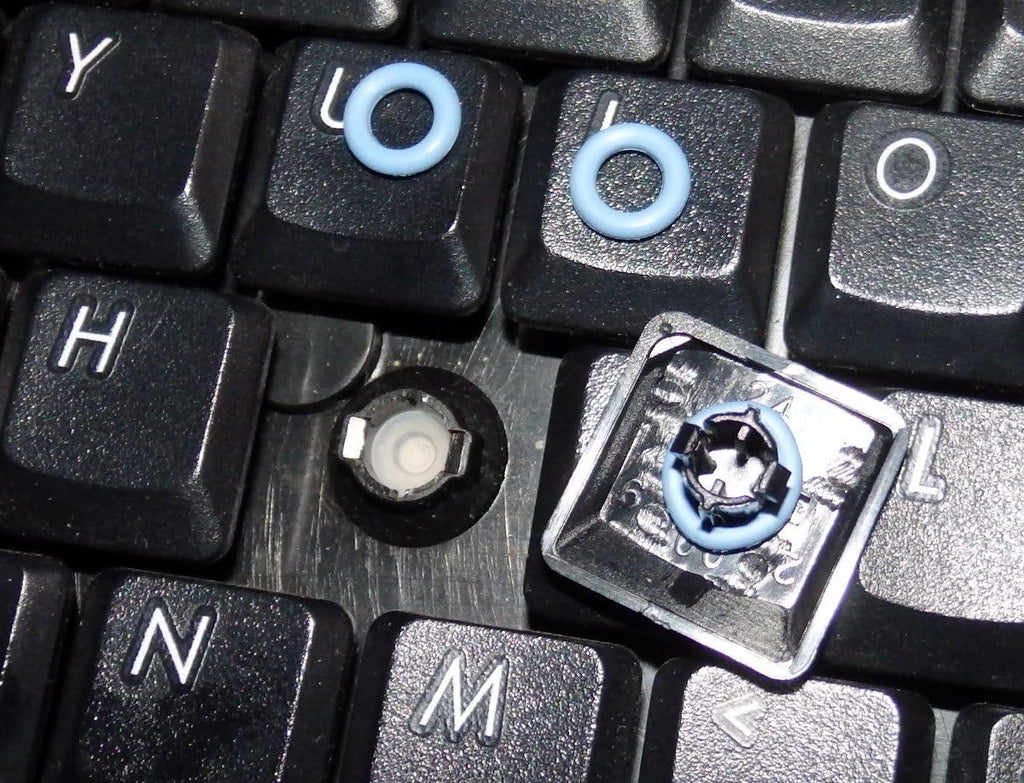 Captain O-Ring - Rubber Oring Keyboard Switch Dampeners Blue [40A-R 0.4mm Reduction] (135 pcs w/Screen Cloth)