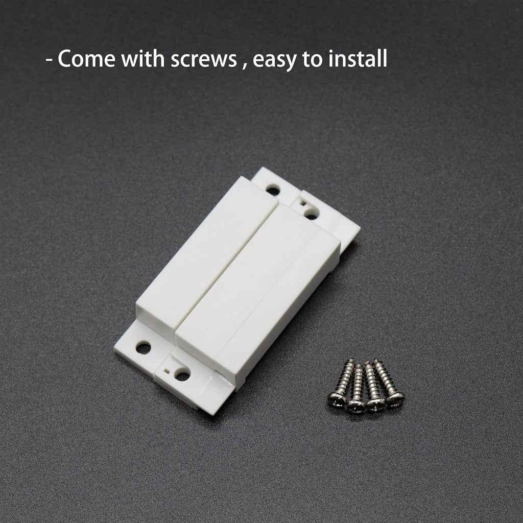 Magnetic Reed Switch NC NO COM Surface Mount Wired Door Window Contact Sensor with Cover for Home Security and Burglar Alarm Systems MC-31 5pcs