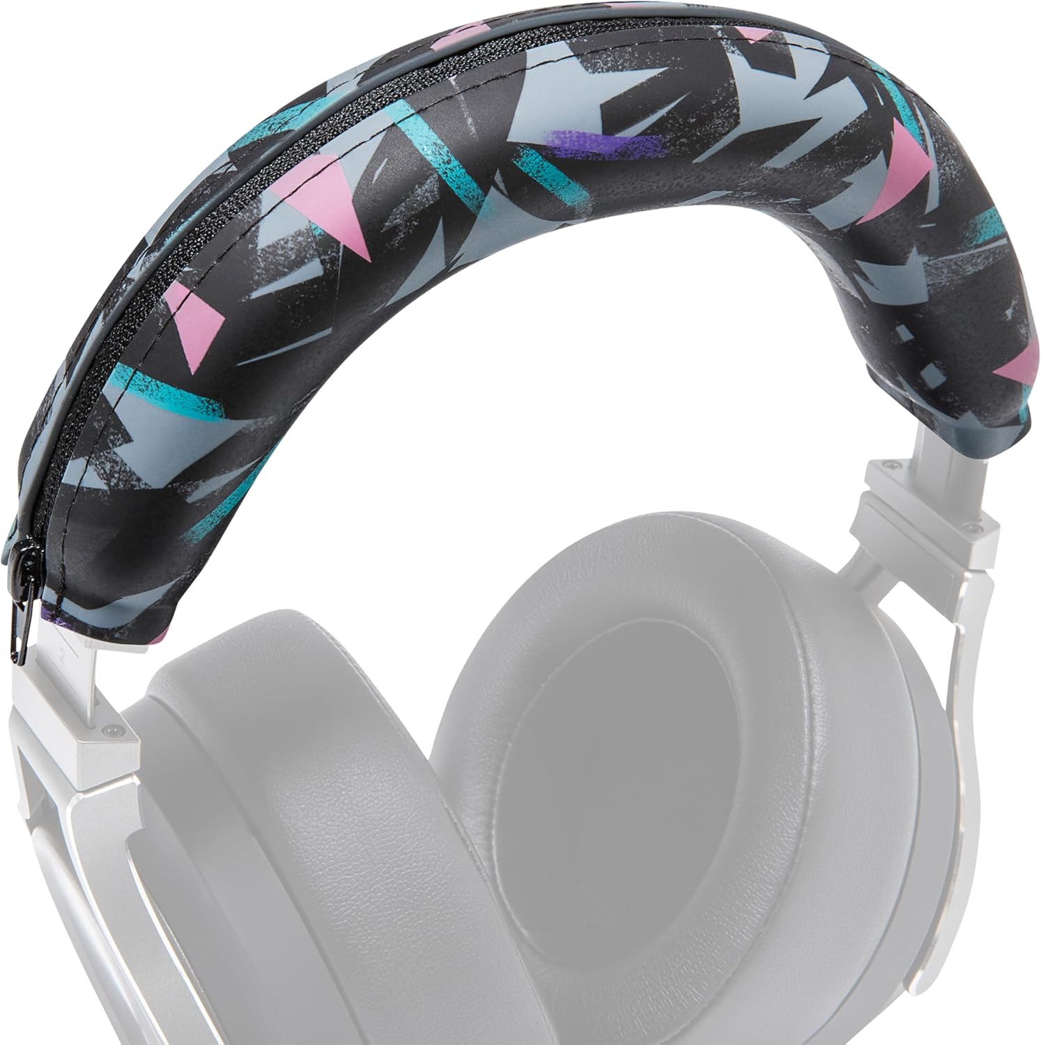 WC BandZ Virtuoso V2 - Silicone Headband Cover for Corsair Virtuoso Headphones by Wicked Cushions | Machine Washable, No More Flaking Leather | for Virtuoso Wireless, XT, and SE | 90's Black