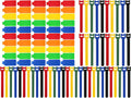 100 Pcs Multicolor Write On Cable Labels & Reusable Fastening Cable Ties Set for Cable Management in Home Office