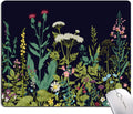 Floral Mouse Pad, Square Waterproof Non-Slip Rubber Base Mouse Pad for Office Laptop, 9.5"x7.9"x0.12" Inch (Weed Flower)