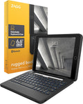 ZAGG Rugged Book iPad Case with Detachable Magnetic-Hinged Keyboard for iPad Air 3, iPad Pro 10.5" & 10.2" (9th Gen), Multi-Device Bluetooth, Apple Pencil Holder, Long-Lasting Battery, Wireless, Black