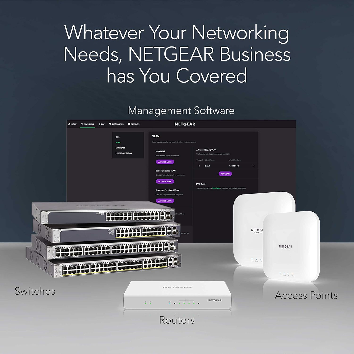 NETGEAR 24-Port Gigabit Ethernet Unmanaged Essentials Switch (GS324) - Desktop, Wall, or Rackmount, Silent Operation