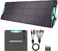 N-Type 16BB 200W Portable Solar Panels for Power Station,IP68 Waterproof ETFE Foldable Solar Panel Kit 25% High Conversion Efficiency Solar Panel for Camping Outdoor RV Blackout