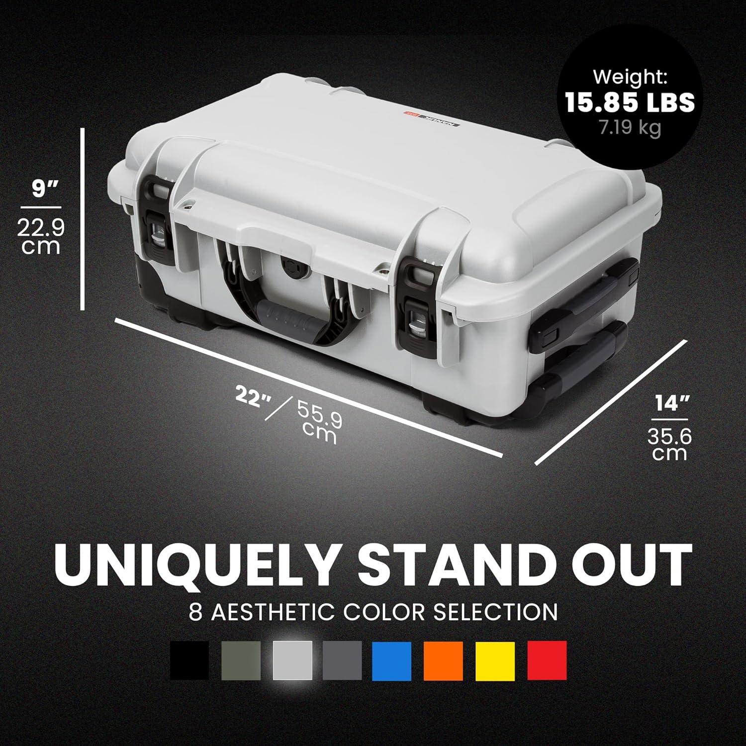 NANUK Wheeled Series 935 Lightweight NK-7 Resin Waterproof Protective Case
