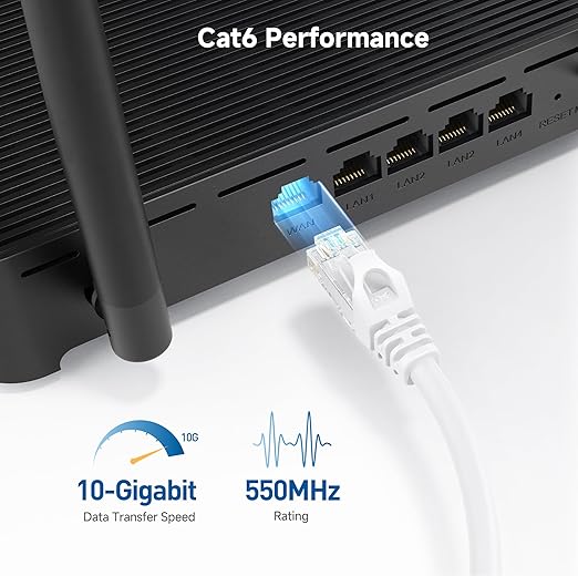Cable Matters 10Gbps Snagless Cat 6 Ethernet Cable - 7ft - Image 3