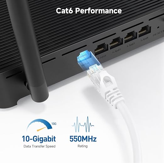 Cable Matters 10Gbps Snagless Cat 6 Ethernet Cable - 25ft - Image 3