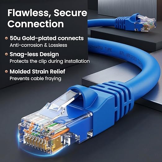 GEARit Cat 6 Patch Cables 5 ft Blue - Image 4