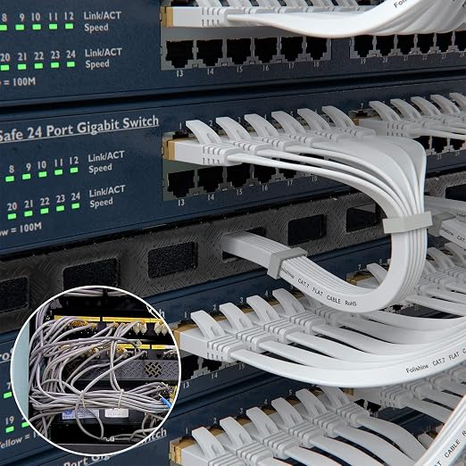 Folishine Ethernet Cable 25 ft, Cat 6e/Cat6 Ethernet Cable High Speed - Image 6