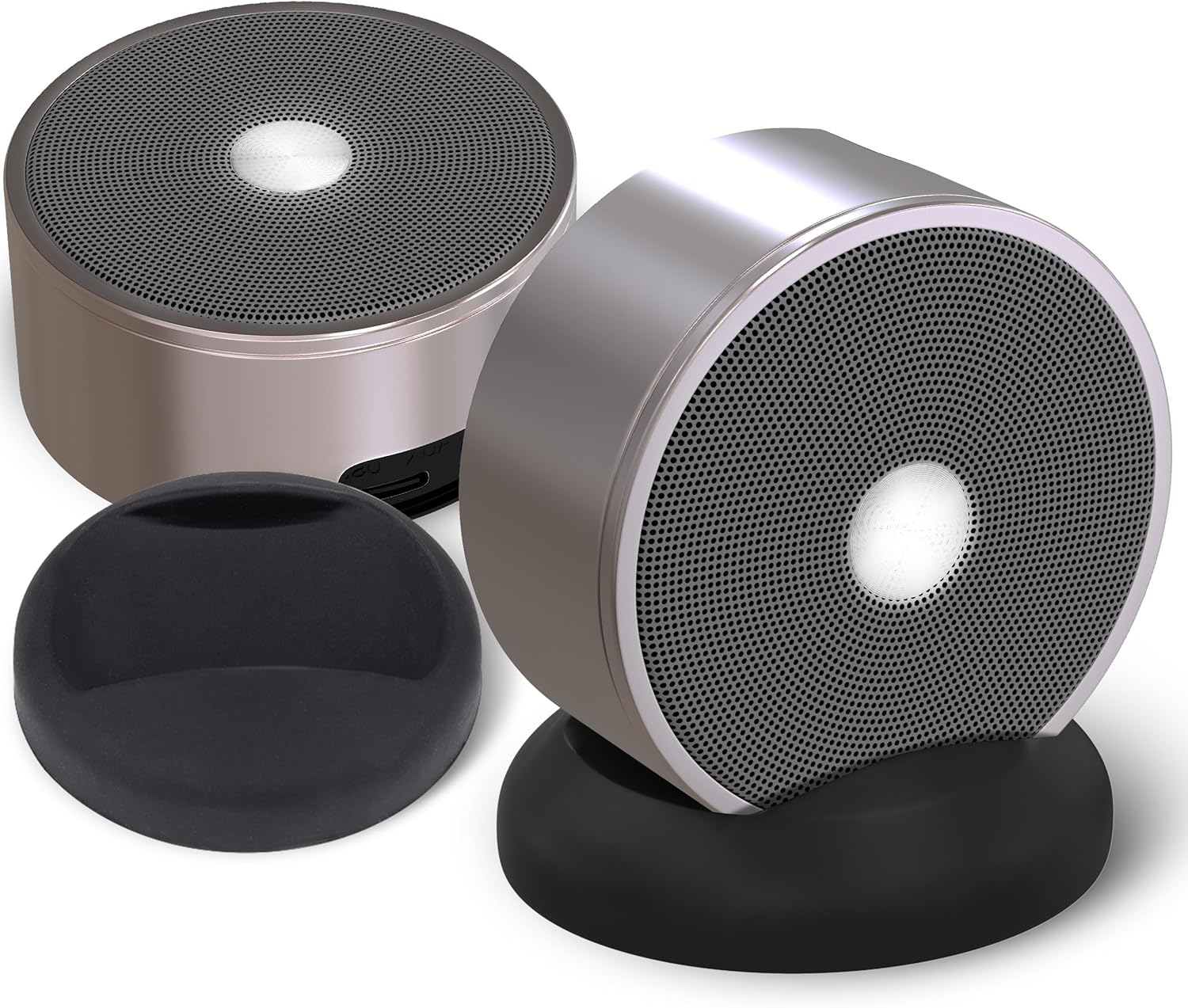 Stereo Bluetooth Speakers - Wireless Computer Speaker for Desktop Laptop PC for Boys & Girls Sister Brother Mom & Dad - Bluetooth Stereo Speakers Home Theater Gaming Rose Gold