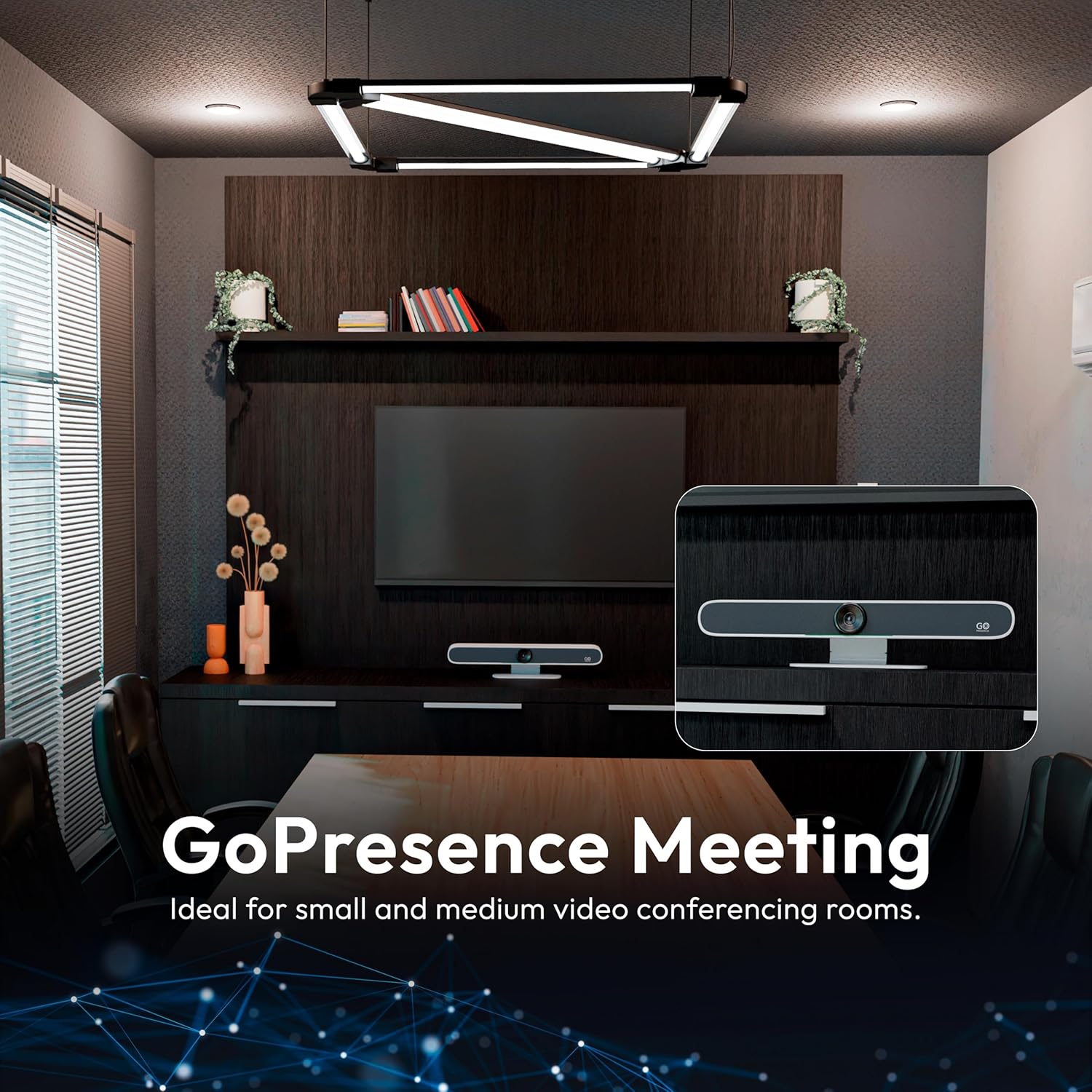 Meeting 4K Video Conferencing Bar – 4K Camera with 120° Wide-Angle Lens, AI Auto-Framing, 6 Mics with 20ft Pickup Range, Dual Speakers, Plug-and-Play USB for Zoom/Teams/Meet – Medium Rooms