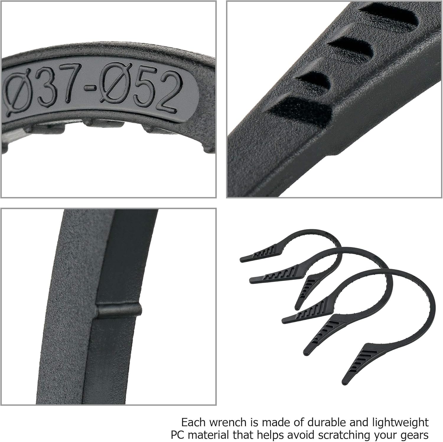 Camera Lens Filter Wrench Kit: PROfezzion 3 Pack Wrench for ND UV CPL Filter, Fit 37-52mm 55-72mm 77-95mm Lens Thread for Canon Nikon Sony Fujifilm Olympus Pentax & Other Camera