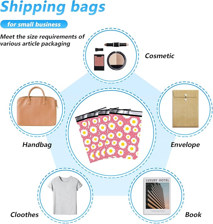 Poly Mailer 14.5x19 Inch 50 Pcs, Waterproof and Tear-Resistant Shipping Bags - Image 9