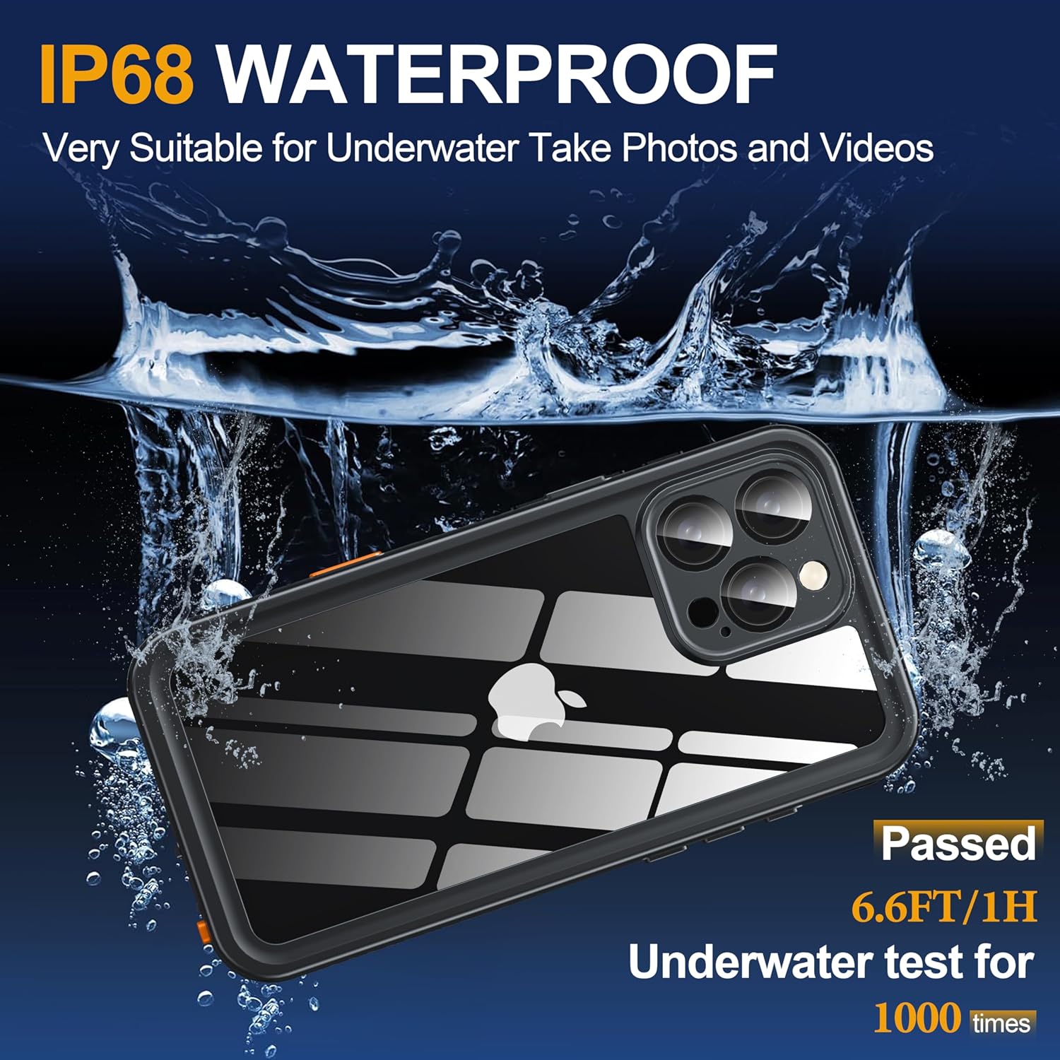 for iPhone 16 Pro Max Case Waterproof, Built-in Privacy Screen & HD Screen Double Front Frame [IP68 Underwater] Shockproof Dustproof Full Body Protection iPhone 16 Pro Max Phone Case Pink