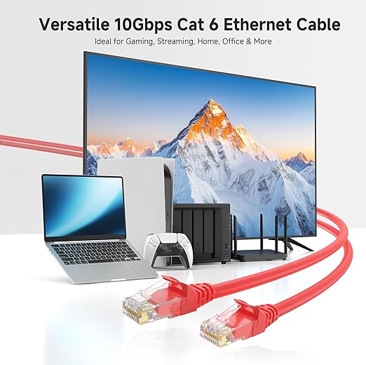 Cable Matters 10Gbps Snagless Cat 6 Ethernet Cable - 5ft - Image 2