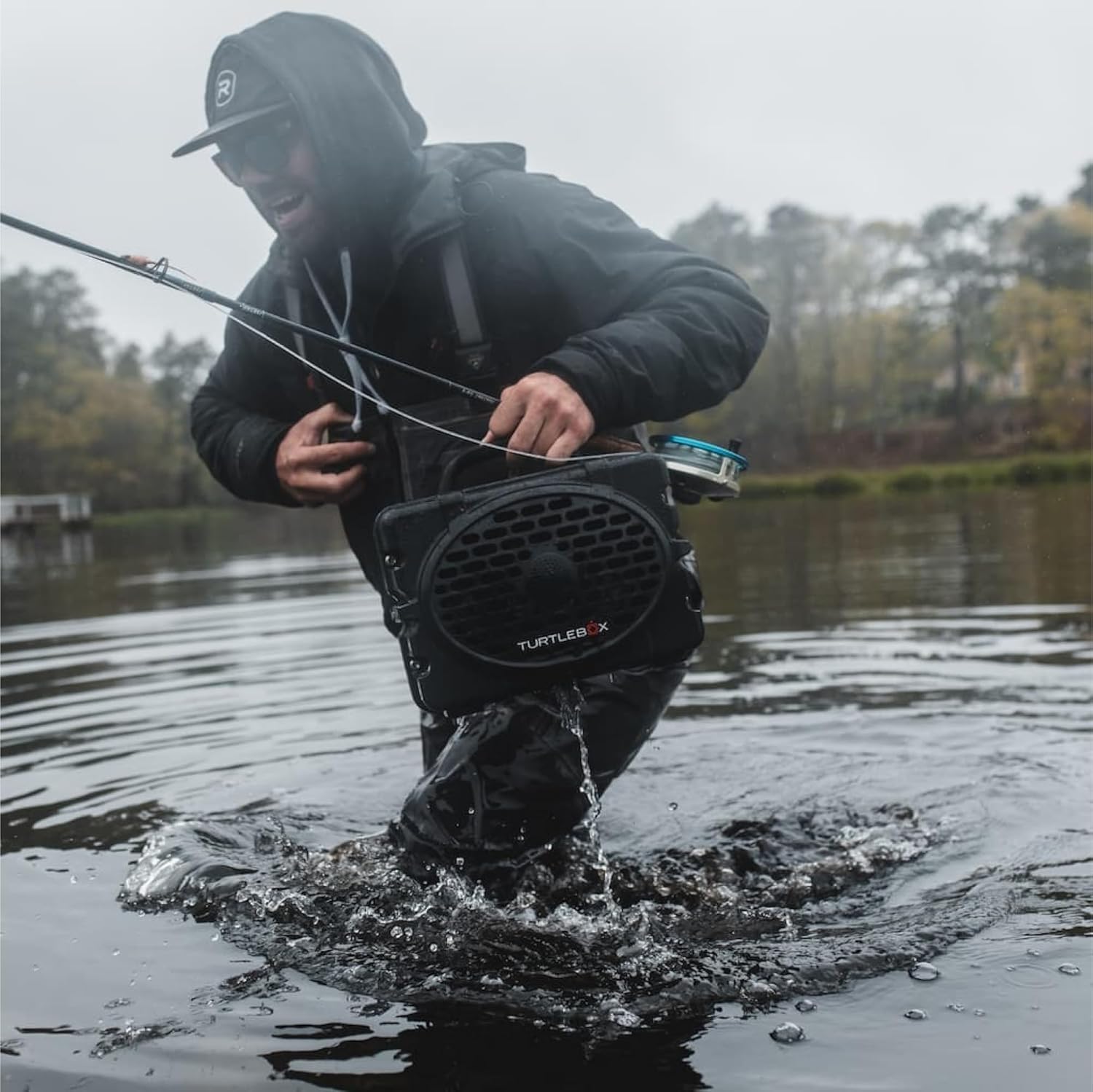 Turtlebox Original Gen 3: Portable Outdoor Bluetooth Speaker – Ultra-Loud (120dB), Waterproof (IP67), Rugged, Impact-Resistant, 3-Day Battery | Party Mode: Unlimited Pairing for Stereo Sound, Gray