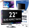Privacy Screen for Computer Monitor 22 Inch 16:10 Aspect Ratio, Anti Blue Light Glare Removable 22 in Privacy Screen Filter Protective Film, HD 22 Inch Privacy Screen Protector for Monitor