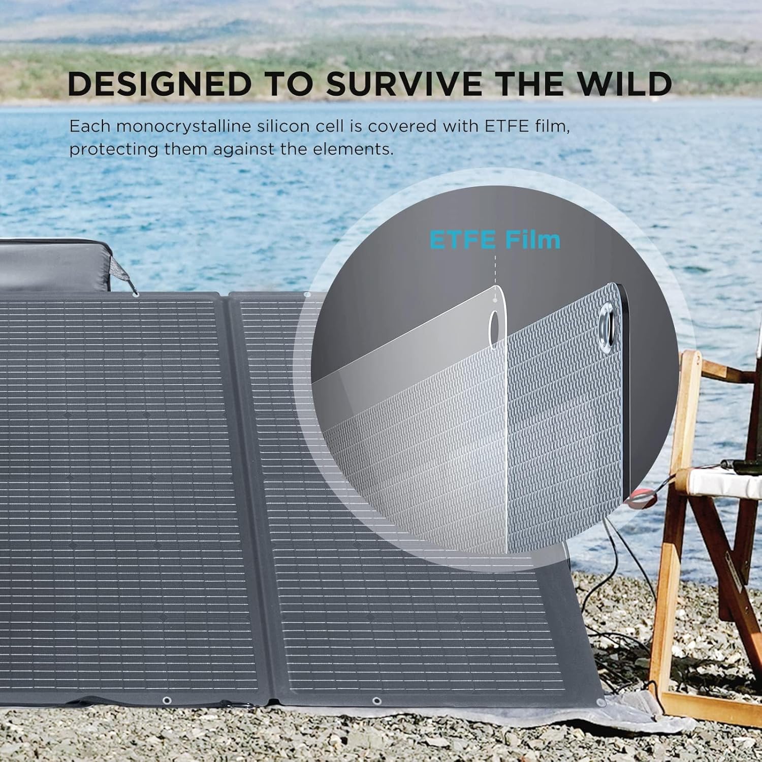 EF ECOFLOW Solar Generator 120V/3.6KWh DELTA Pro with 400W Portable Solar Panel, 23% High Efficiency, 5 AC Outlets, 3600W Portable Power Station for Home Backup Outdoors Camping RV Emergency