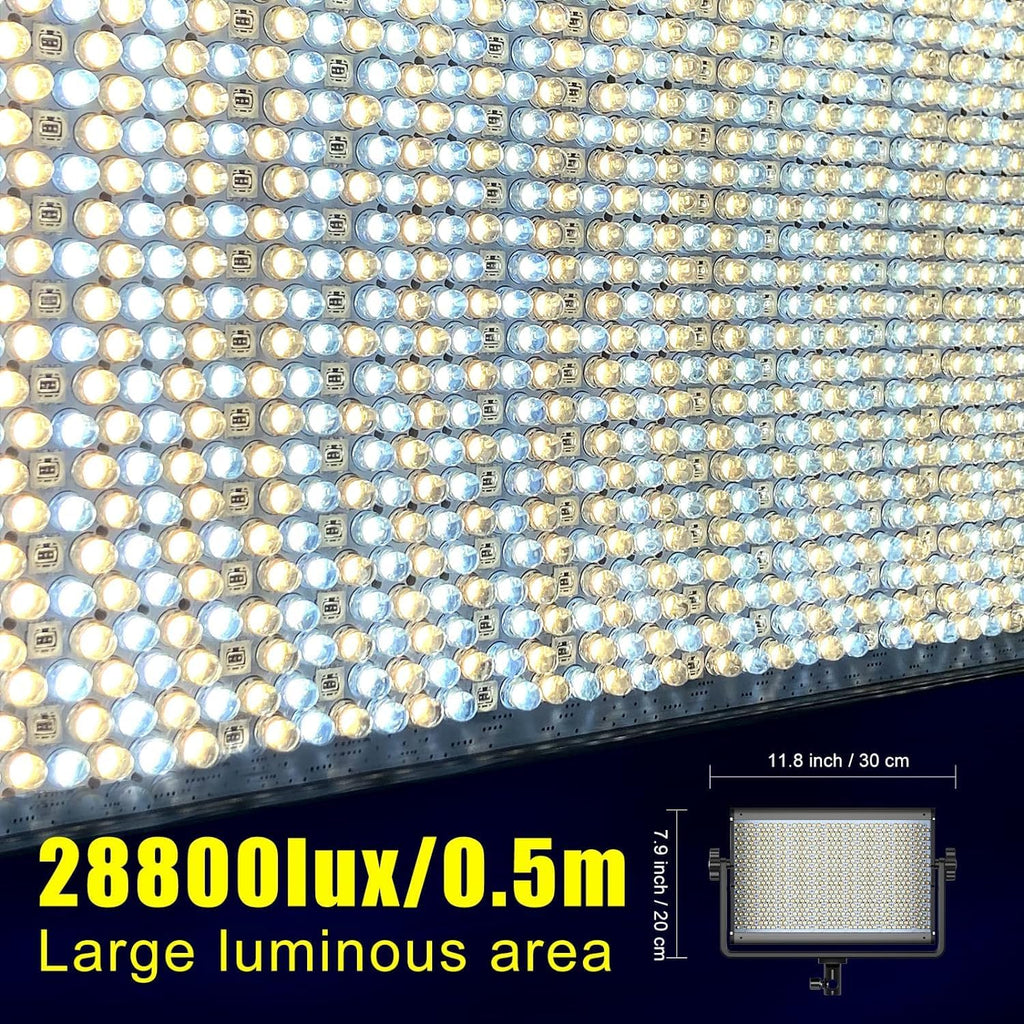 GVM 1300D RGB Video Light with Softbox, 65W LED Video Lighting Kit, 25000lux/0.5m, 360° Full Color Photography Lighting Kit, 2 Packs Led Panel Light for YouTube, Web Conference, Streaming