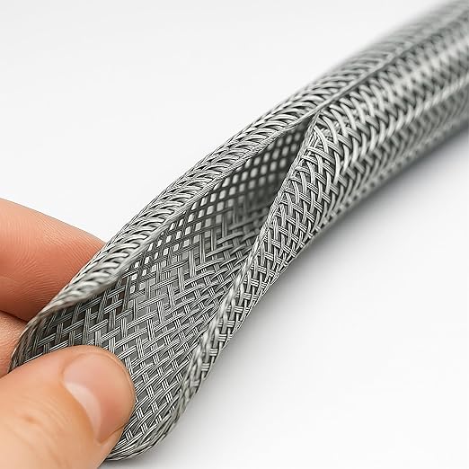 Electriduct 1/2" Hook Self Closing Sleeve Braid Wrap Around Sleeving Flame - Image 2