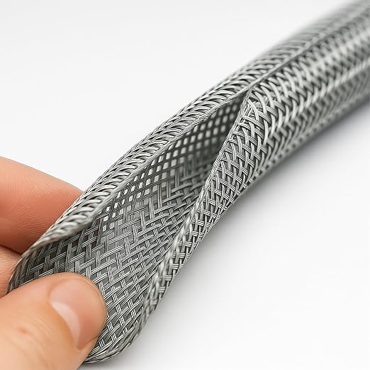 Electriduct 1.5" Hook Self Closing Sleeve Braid Wrap Around Sleeving Flame - Image 2