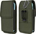Phone Holster for Belt with Metal Clip and Magnetic Closure Compatible with Galaxy S25/S24/S23/S22/S21/S20 Ultra A16 A26 A35 A36 A55 A56 for Everyday Protection, XL-Green