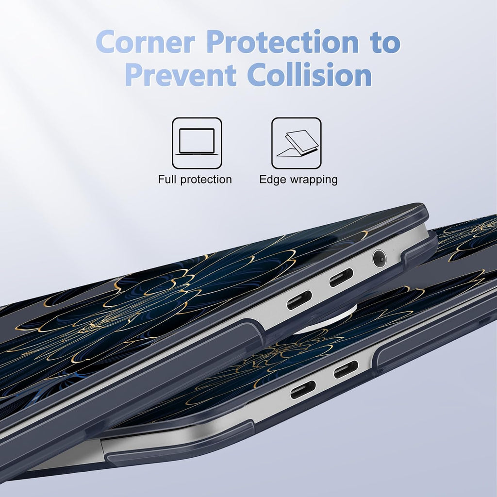 for MacBook Pro 16 inch Case 2019 2020 Release Model A2141, Plastic Hard Shell Cover with Keyboard Cover & Screen Protector for MacBook Pro 16 inch with Touch Bar & Touch ID, Flower Dahlia