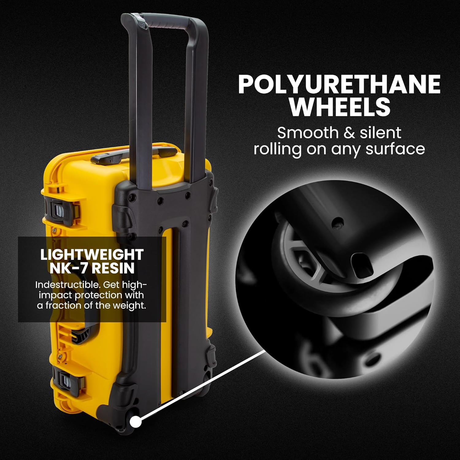 NANUK Wheeled Series 935 Lightweight NK-7 Resin Waterproof Protective Case