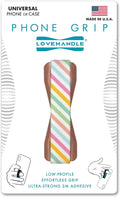 LOVEHANDLE Universal Phone Grip for Smartphones & Mini Tablets - Phone Holder for Hand - Wireless Charging Compatible - Made in The USA - Cotton Candy