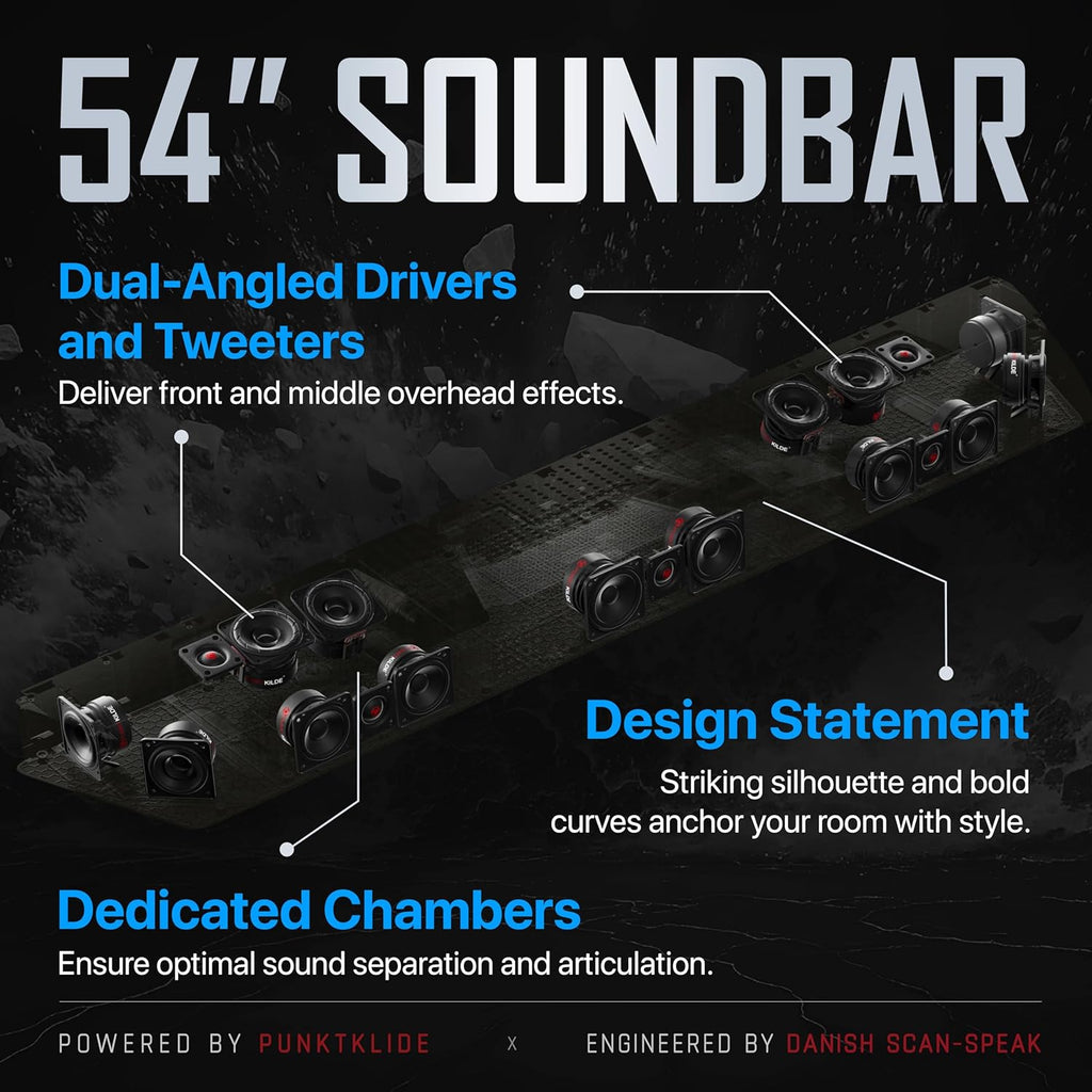 Nakamichi Shockwafe 11.2.6 Channel Dolby Atmos/DTS:X Soundbar with Upgraded Dual 10” Subwoofers, Wireless Bipolar Surrounds, 6 Height Channels, AHD Ultra, 31 Punktkilde Drivers (2025 Flagship)