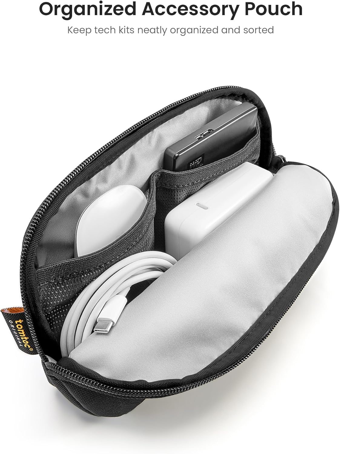 tomtoc 360 Protective Laptop Sleeve Set for 14-inch New MacBook Pro M4/M3/M2/M1 Pro/Max A3112 A3401 A3185 A2992 A2918 A2779 2024-2021, Water-Resistant MacBook Case Bag with Organized Accessory Pouch