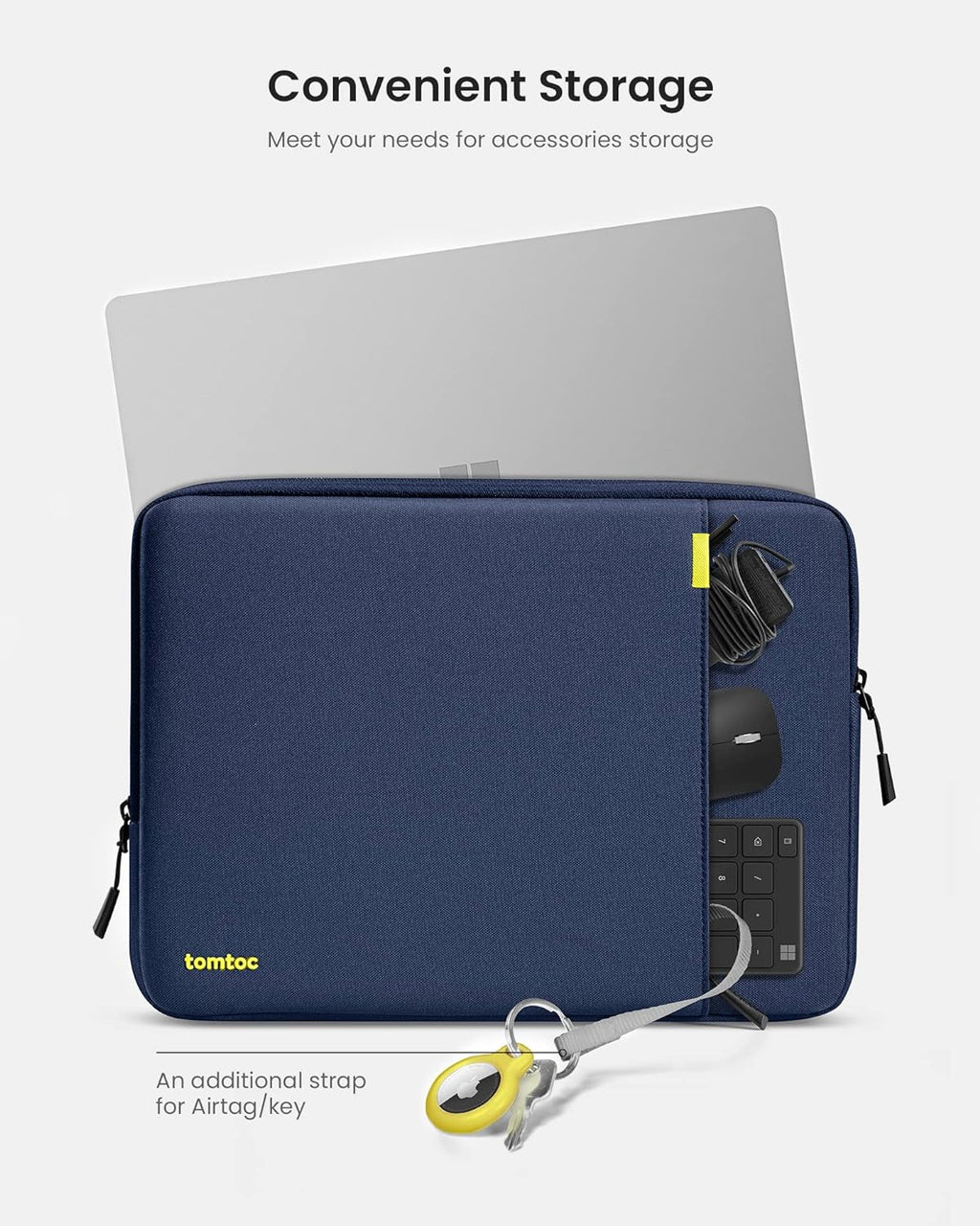 tomtoc 360° Protective Laptop Sleeve for 13.5-14.4 Inch Surface Laptop Studio/6/5/4/3, Surface Book, Water-Resistant Laptop Case for Acer Aspire/Swift 14, ASUS Vivobook/Zenbook 14, Jumper EZbook X3